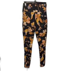 Agnes and Dora denim floral leggings Size S
